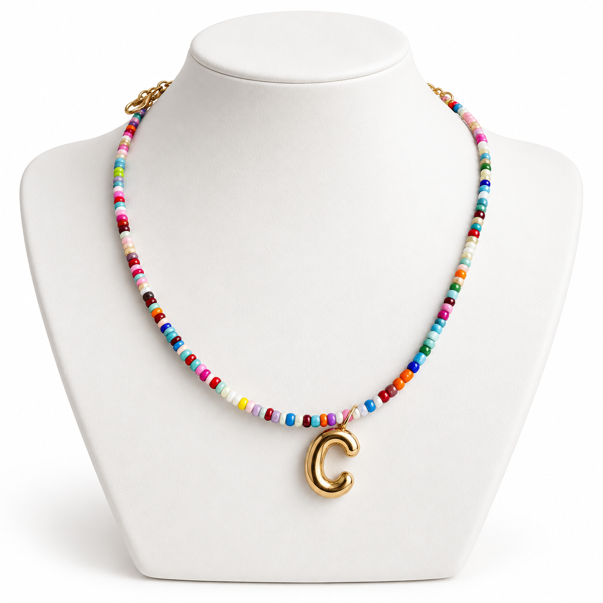 Collar cuentas coloridas S y C