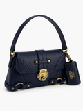 Steve Madden Bolsa Shoulder Azul Marino con Herrajes Dorados