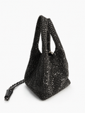 Bolsa Crystal Glow Negra Tipo Boho