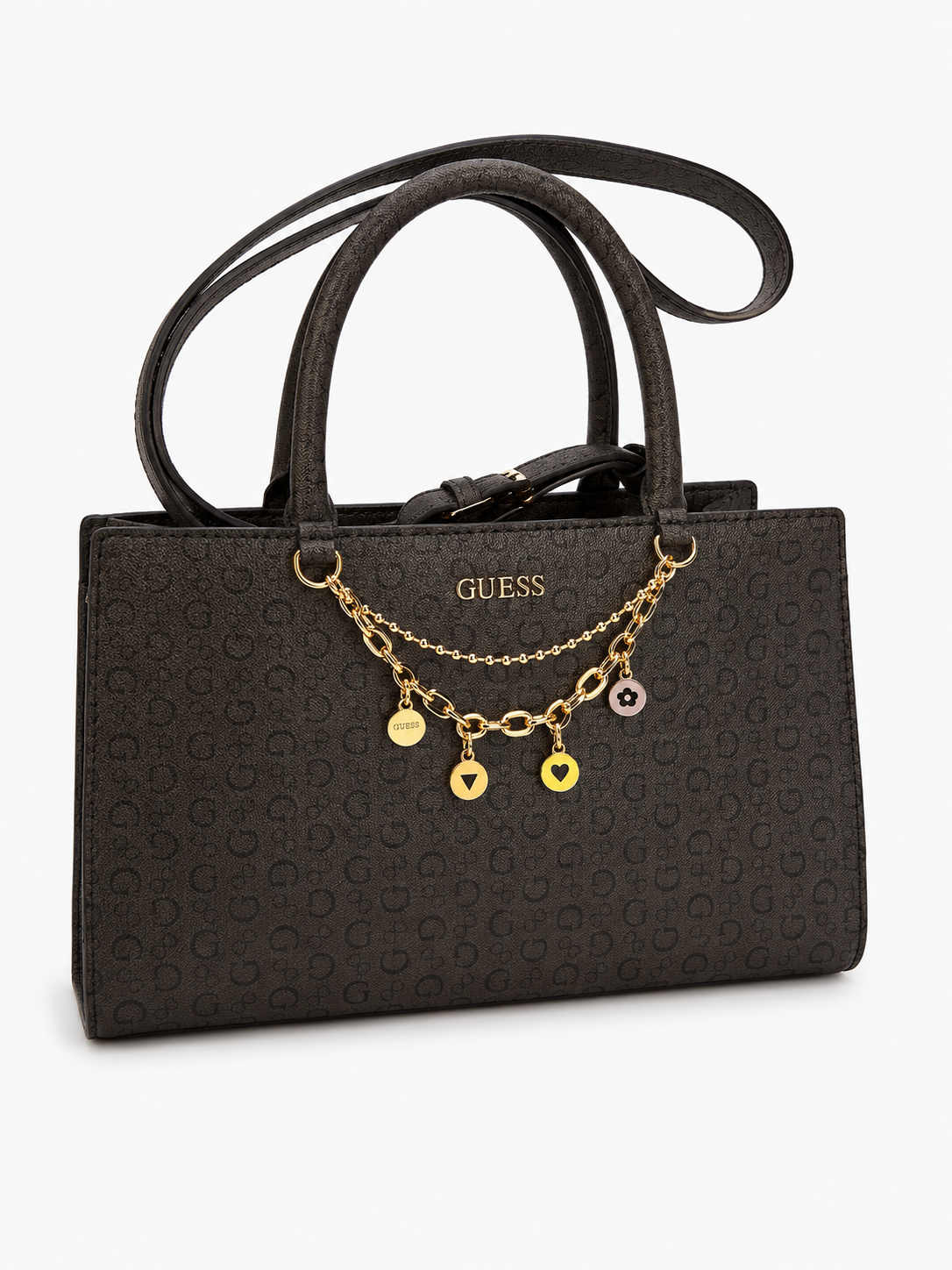Bolsa Guess Monogram Black Charm Edition
