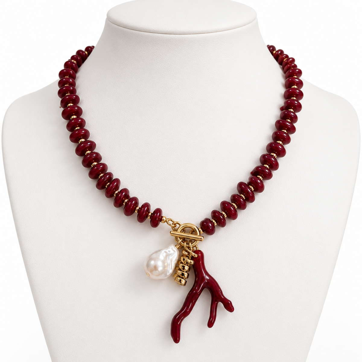 Collar cornicelo rojo