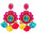 Aretes Chunky coloridos