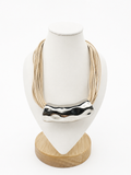 Collar múltiples lazos y metal