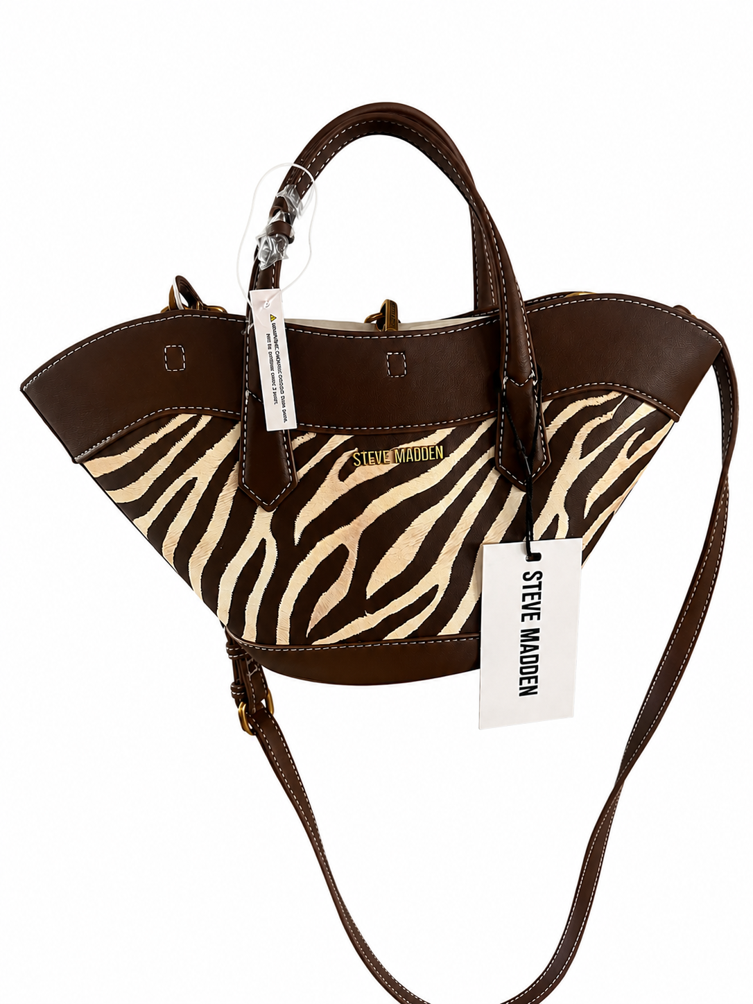 Bolsa Steve Madden Zebra Café Crossbody