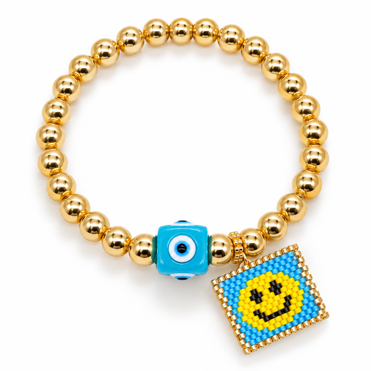 Pulsera happy Nazar azul