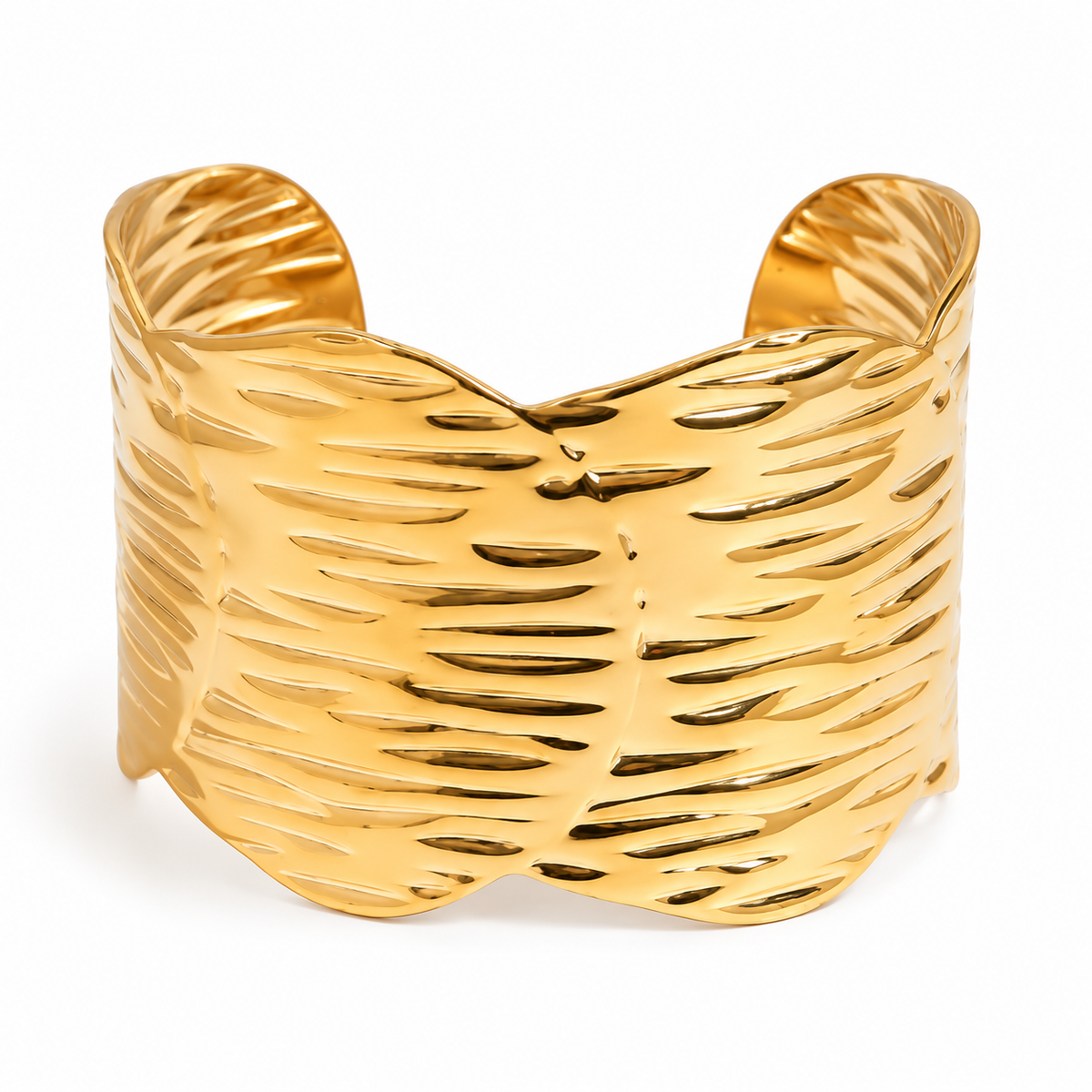 Pulsera Maxi brazalete Dorado