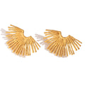 Aretes en tendencia Estilo Mariposa Dorado