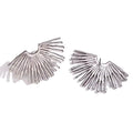 Aretes en tendencia Estilo Mariposa Plateado