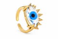 Anillo ojo turco cristal