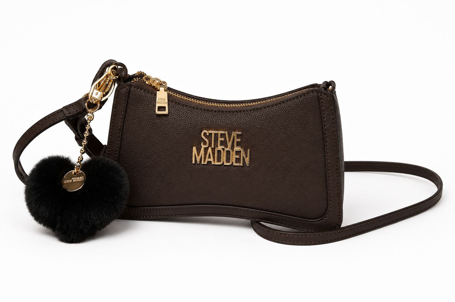 Bolsa Steve Madden Cafe con Dije Corazon