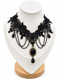 Collar tipo Choker encaje negro