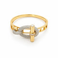 Pulsera Brazalete argollas brillante