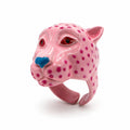 Anillo jaguar rosa