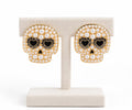 Aretes Calavera perslas