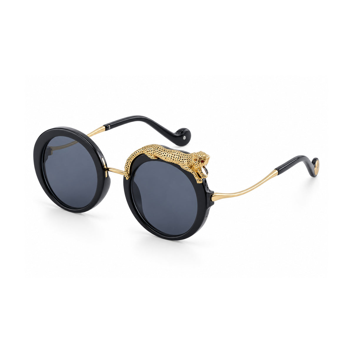 Lentes negros Leopardo